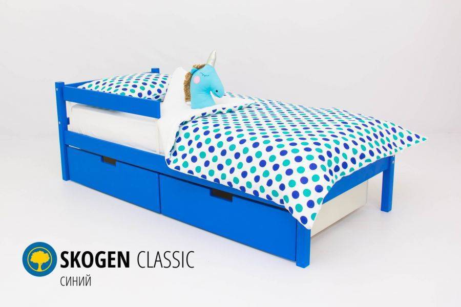 детская кровать skogen classic синий в Симферополе