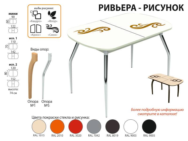 стол обеденный ривьера рисунок в Симферополе