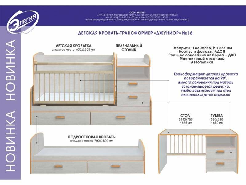 кровать-трансформер джуниор в Симферополе