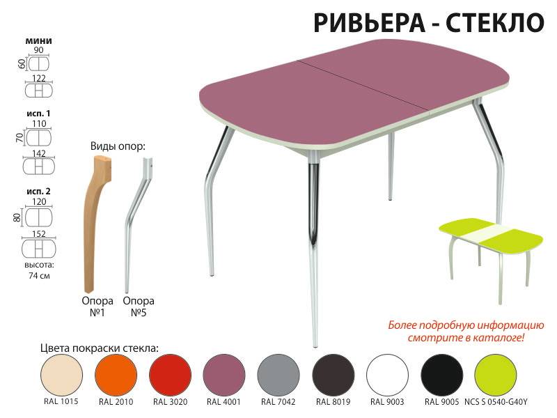 стол обеденный ривьера стекло в Симферополе