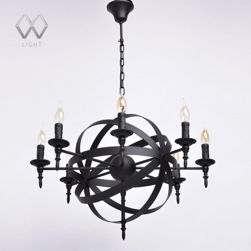 подвесная люстра mw-light замок 249017208 черная в Симферополе