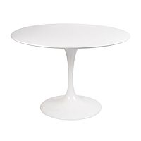 стол eero saarinen style tulip table mdf d100 глянцевый белый в Симферополе