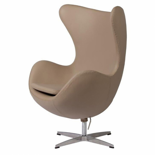 кресло egg chair кожа темно-бежевое в Симферополе