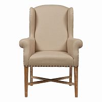 кресло мягкое с ушами french wing chair бежевое в Симферополе