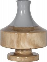 ваза настольная rustic chic vase grey wood в Симферополе