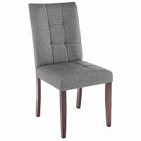 стул деревянный madina dark walnut / fabric grey в Симферополе