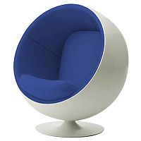 детское кресло eero ball chair бело-синее в Симферополе