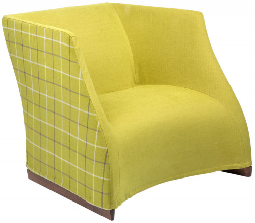 кресло vivienne armchair yellow checkerboard в Симферополе