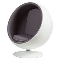 кресло eero ball chair серое в Симферополе