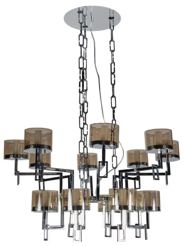 люстра surrounded / md10290-16sc с тонированными стеклянными колбами в Симферополе