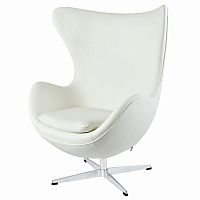 кресло egg chair by arne jacobsen белое в Симферополе