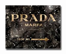 постер prada mafia на чёрном в золотом a3 в Симферополе