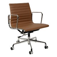 кресло eames style коричневая кожа в Симферополе