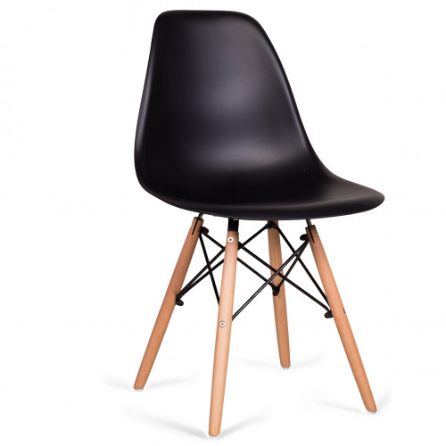 стул деревянный pc-015 черный (eames style) в Симферополе