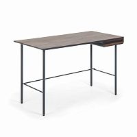 стол mahon desk ореховый шпон, mdf матовый графит в Симферополе