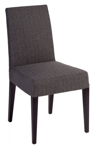 стул aylso dining chair кожа тёмно-серая в Симферополе