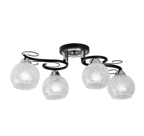 потолочная люстра idlamp carmela 234/4pf-blackchrome в Симферополе
