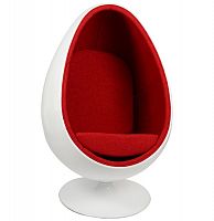 кресло ovalia egg style chair красное в Симферополе