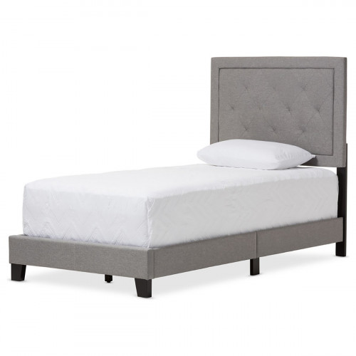 кровать paris linen upholstered gray 120х200 в Симферополе