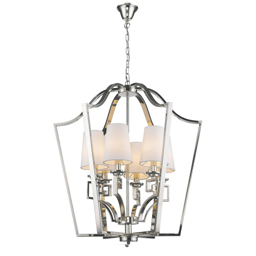 люстра presidential 6 от delight collection белая/никель в Симферополе