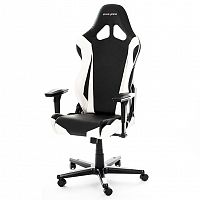 кресло геймерское dxracer racing черно-белое в Симферополе