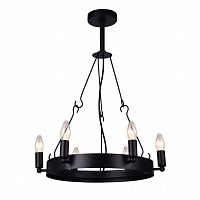 дизайнерская подвесная люстра arte lamp bastiglia a8811sp-6bk черная в Симферополе