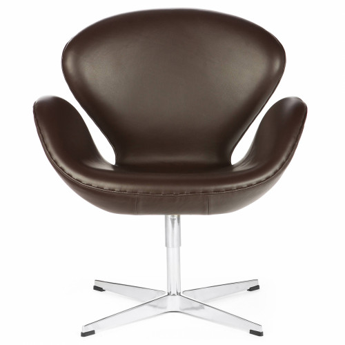 кресло swan кожа темно-коричневое в Симферополе