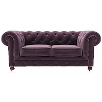 диван chesterfield lux двухместный прямой фиолетовый в Симферополе