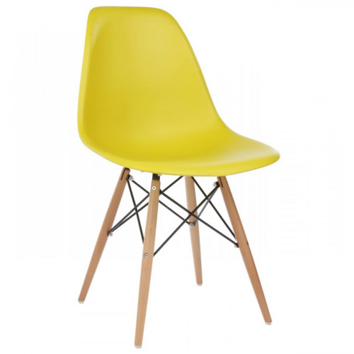 стул деревянный eames pc-015 yellow в Симферополе