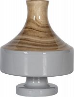 ваза настольная rustic chic vase wood grey в Симферополе