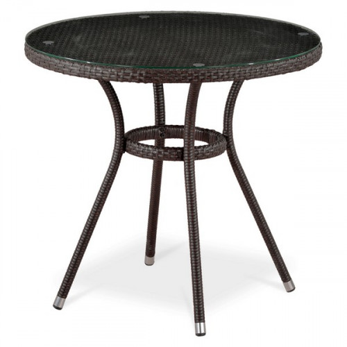 стол из иск. ротанга t283ant-w51-d80 brown в Симферополе