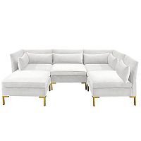 диван zara sectional угловой белый в Симферополе