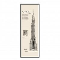 постер chrysler building черный в Симферополе