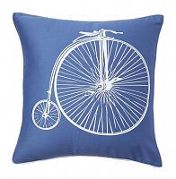 подушка с ретро-велосипедом retro bicycle blue в Симферополе