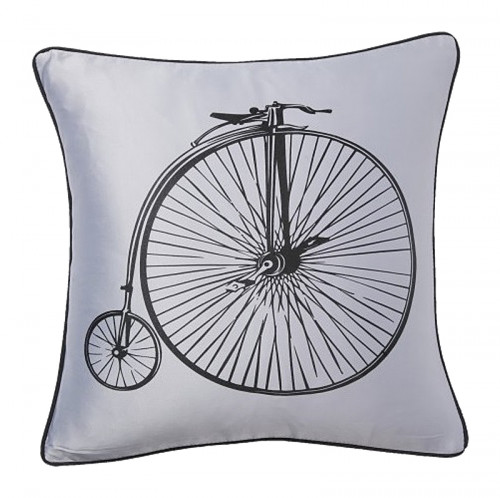 подушка с ретро-велосипедом retro bicycle grey в Симферополе
