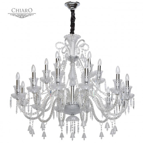 подвесная люстра chiaro барселона 313012418 хром в Симферополе