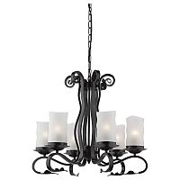 подвесная люстра arte lamp scroll a7915lm-6bk в Симферополе