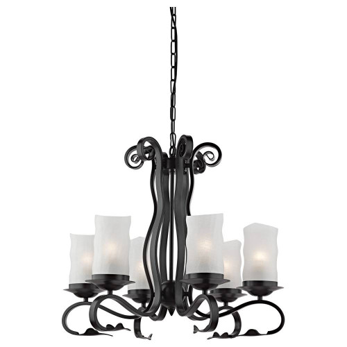 подвесная люстра arte lamp scroll a7915lm-6bk в Симферополе