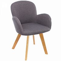 стул деревянный стул asia wooden legs / grey fabric в Симферополе