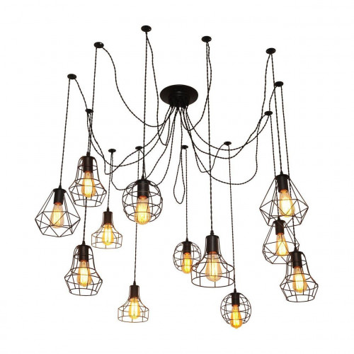 подвесная люстра arte lamp a4051sp-12bk в Симферополе