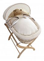 колыбель-переноска premium moses basket натуральная, кремовое белье в Симферополе