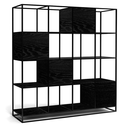 стеллаж kvadra 4 black черный дуб в Симферополе