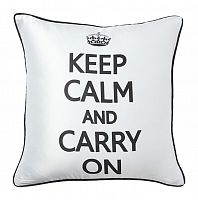 подушка с надписью keep calm and carry on в Симферополе