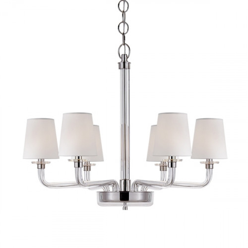 люстра brch9021-6 от delight collection белая/прозрачная/никель в Симферополе