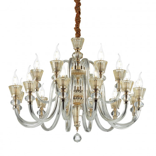 подвесная люстра ideal lux strauss sp18 золото в Симферополе