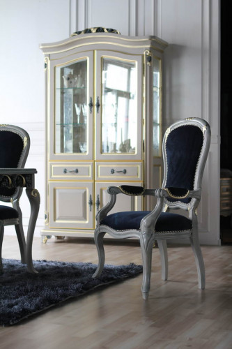 шкаф-витрина toscana белый, золото в Симферополе