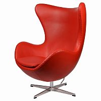 кресло arne jacobsen style egg chair красное в Симферополе