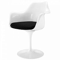 стул eero saarinen style tulip armchair черная подушка в Симферополе