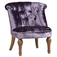 кресло sophie tufted slipper chair вельвет фиолетовое в Симферополе