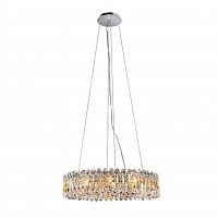 подвесная люстра crystal lux lirica sp10 d610 chrome в Симферополе